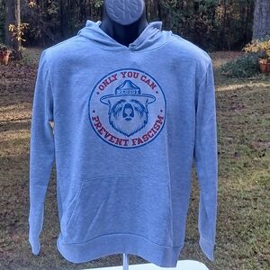 Gray Resist Graphic Hoodie